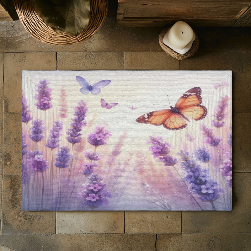 Tapis tressé Lavender Whispers, Rectangulaire 3 pi x 5 pi