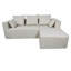 Lit modulaire beige à quatre places, rembourré d'éponge à haute densité, lin doux, confortable pour une atmosphère douillette, lit à quatre places, mousse à mémoire de forme, petites combinaisons multiples-715613125-715613149-715613147