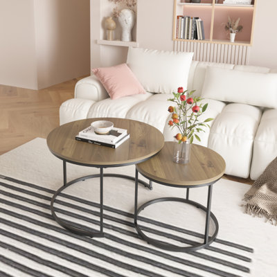 Ensemble de 2 tables basses gigognes