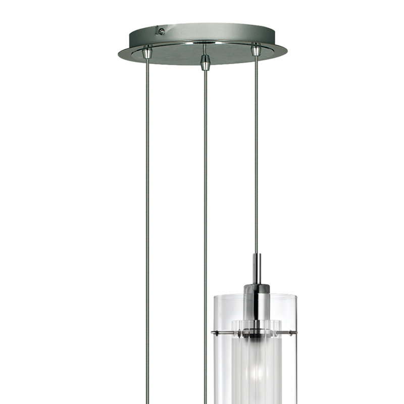 Burridge 3 - Light Chrome Cluster Pendant