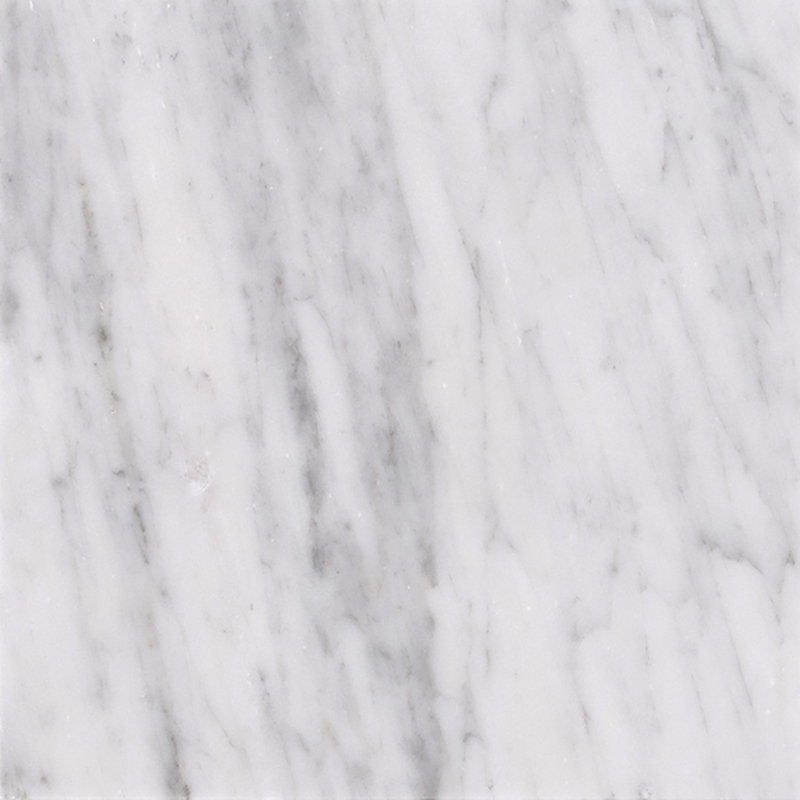 Carrara White 18 in. x 18 in. Polished Marble Floor and Wall Tile