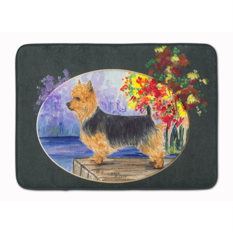 Tapis pour salle de bain en mousse à mémoire de forme australienne terrier