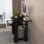 29.5 Inch Study Writing Desk Small PC Laptop Table with Storage Shelves,Black-1026836600