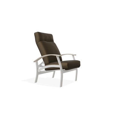 Chaise de patio inclinable avec coussins Askar