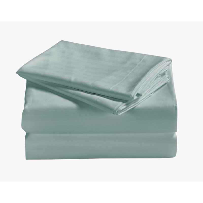 Ensemble de draps en microfibre Tanju, Ensemble de draps pour très grand lit, Argent