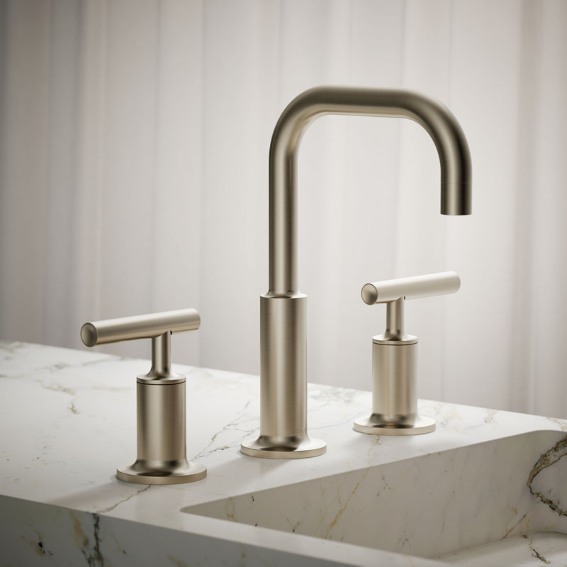 Purist Widespread Faucet, Vibrant Brushed Nickel