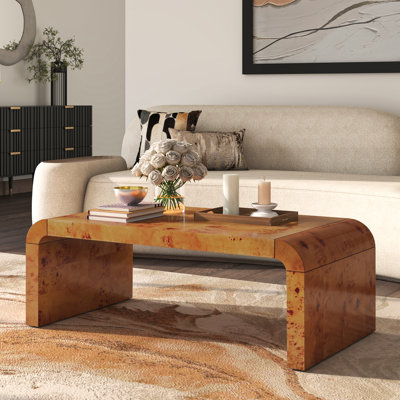 Forland Burl Wood Coffee Table