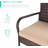 Rovenia Upholstered Counter Stool with Iron Frame