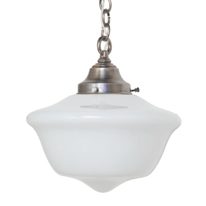Luminaire suspendu style école 1 lumière