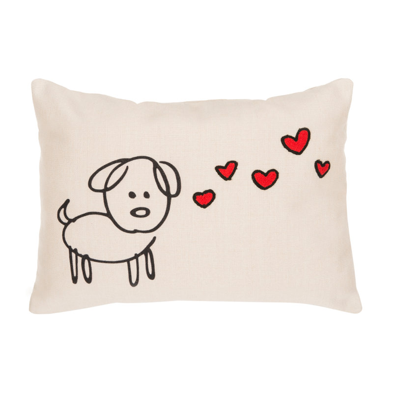 Animal Love Puppy Love Throw Pillow