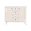 Storage Sideboard Buffet Cabinet With Adjustable Shelves 4 Drawers And 2 Doors For Organizing Spaces