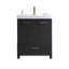 Ensemble de meuble-lavabo simple 30 po Ebony