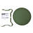 28'' W X 17.5'' H Indoor/ Outdoor Round Steel Coffee Side Table, Modern Patio Plant & Camping Table with Reinforced Tabletop Design-1060738916