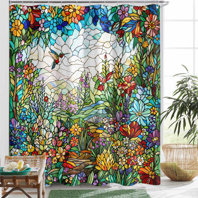  Rideau de douche Boho