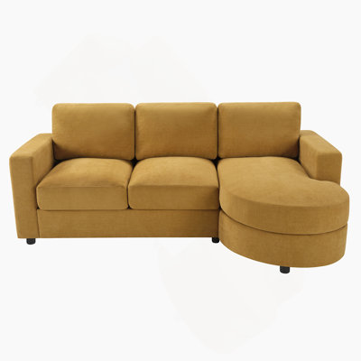 Contemporary Sectional Sofa With Curved Chaise Lounge, USB Ports, And Side Storage,  For Comfortable Living Room Relaxation