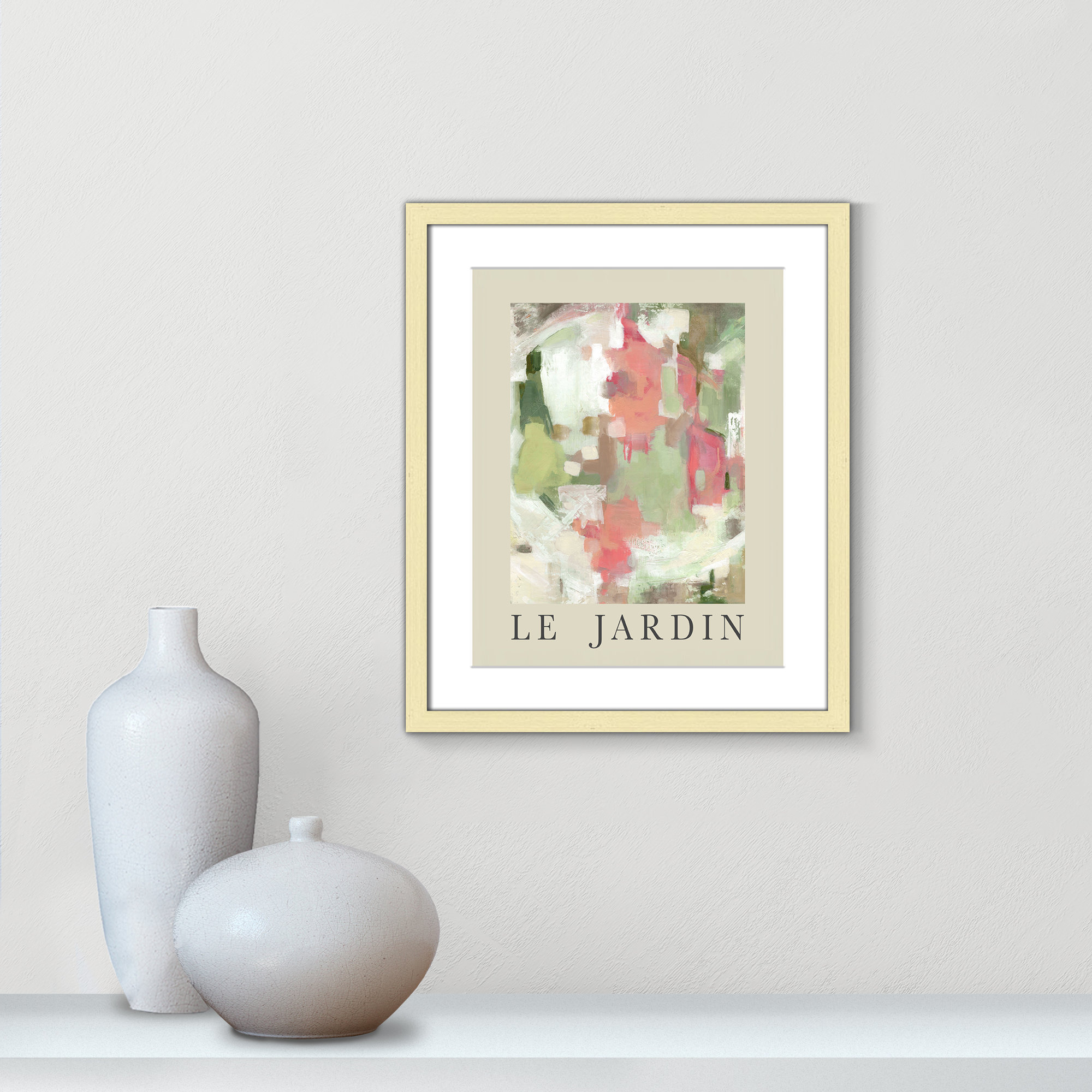 Botanical Poster Collection " Le Jardin " by Carol Robinson, Gold Single Picture Frame, 19" H x 16" W x 1.25" D, Yes