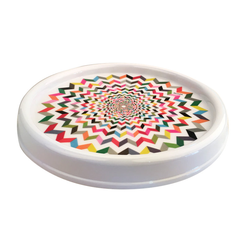 Petit taureau français 9 "Little Lazy Susan - Ziggy Round, H 10 po x l 10 po x P 2 po