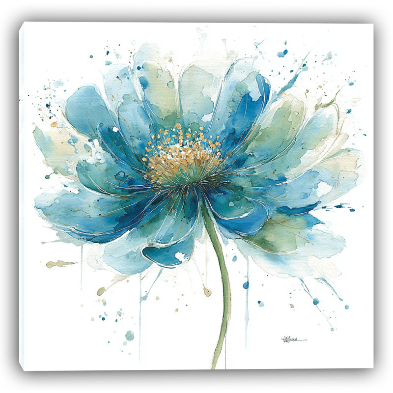 Celestial Bloom II - Wrapped Canvas Print, 30" H x 30" W