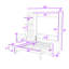 Wood Murphy Bed with Sofa and Storage-1319223903