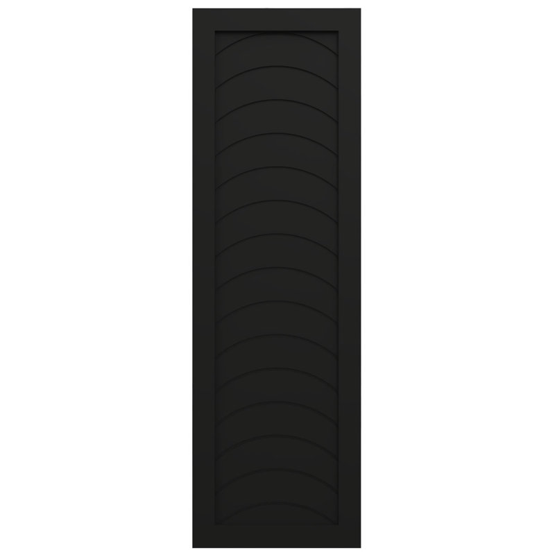 Volets de style moderne EnduraCore Composite Kyoto, L 12 po, H 41 po, Noir