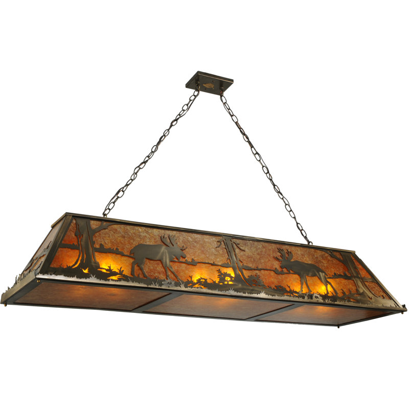9 - Light Pendant, Amber Mica