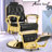 Black & Gold Salon Barber Chair 360 Degree Swiveling Recliner