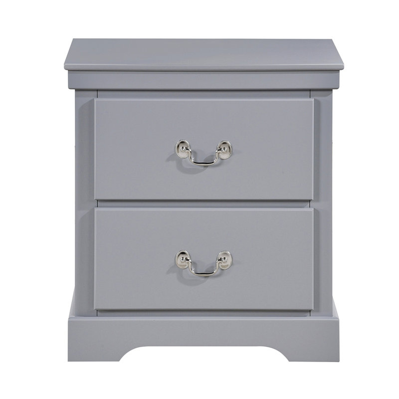 Table de chevet en bois 1Pc, Gris