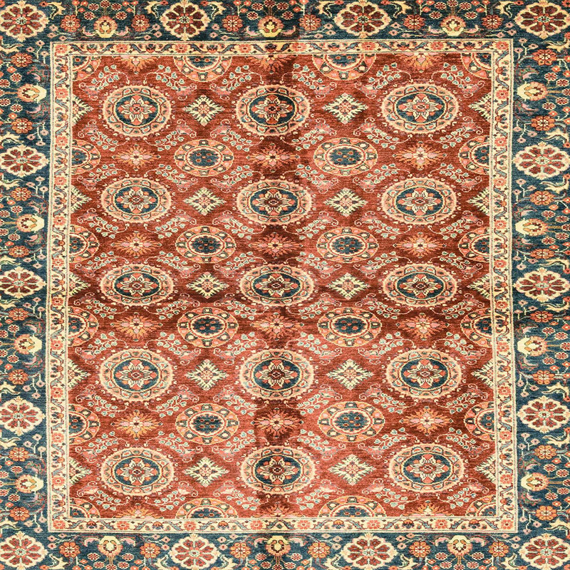 Tapis abstrait moderne 3198, Carré 6 pi
