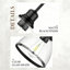 Suspension moderne 8 en 1 lumière, noir mat, avec abat-jour en verre transparent, petit luminaire de style campagnard pour îlot de cuisine, culot E26-337527769