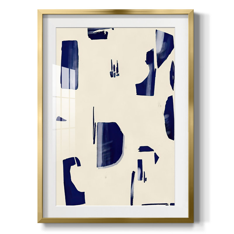 «Fragment Abstraction II», impression encadrée, H 25,5 po x l 17,5 po, Doré