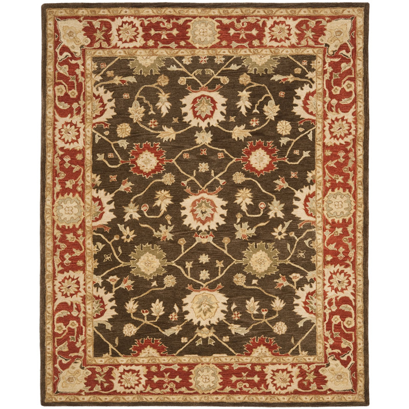 Tapis oriental en laine touffeté à la main Codee, Rectangle 8 pi x 10 pi
