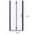 34 To 35-3/8 In. W X 72 In. H Bi-Fold Semi-Frameless Shower Doors In Matte Black With Clear Glass