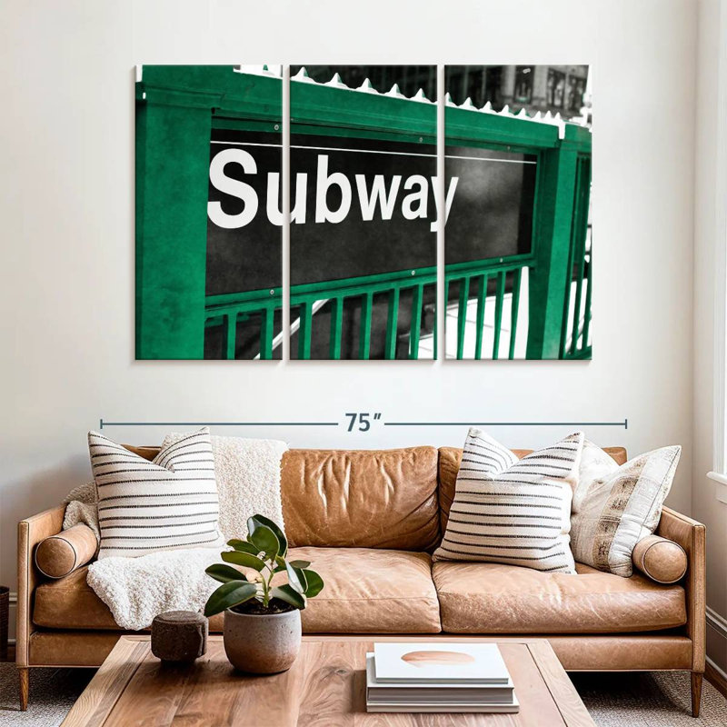 Mehar Subway Sign, 42" H x 65" W