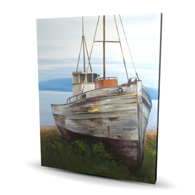 Vieux bateau abandonné | Art contemporain sur toile