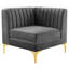 Triumph Channel Tufted Performance Velvet Loveseat In Navy-227303067