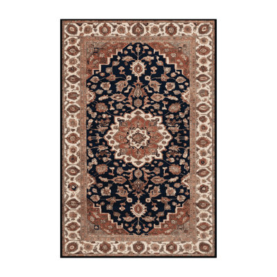 Machine Washable Persian Brown Area Rug