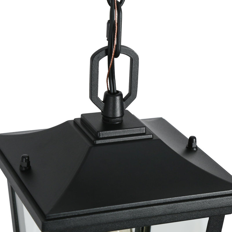 Luminaire suspendu noir à 1 lumière H 12,5 po Cosimo
