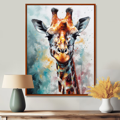 Abstract Giraffe Portrait - Giraffe Wall Art