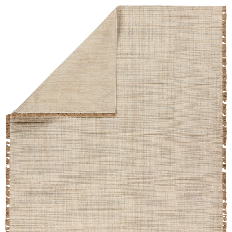Bandera Handmade Solid Cream/Beige Area Rug (8'X10'), Runner 2'6" x 8'