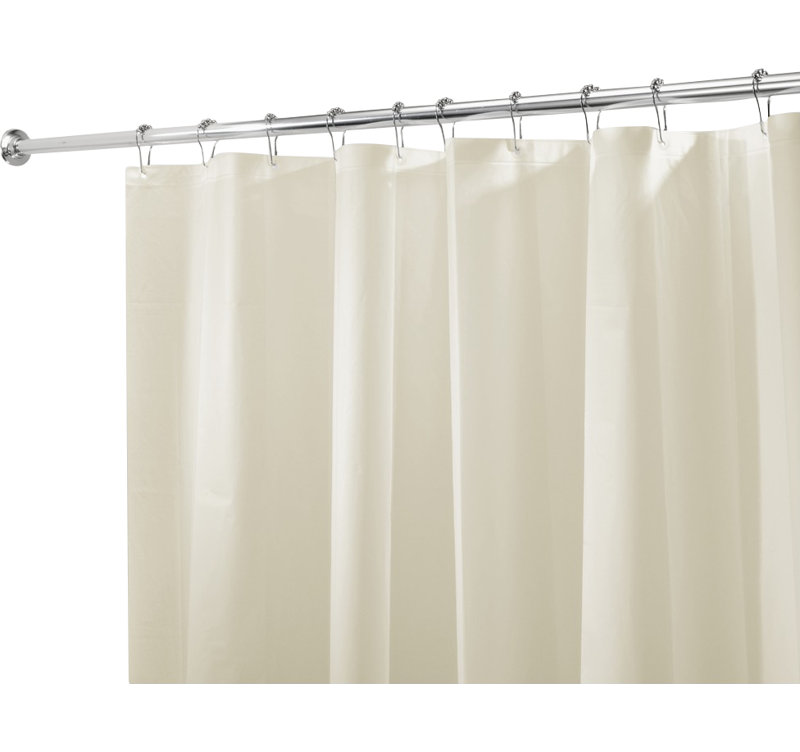 Doublure de rideau de douche en vinyle de couleur unie, Sable