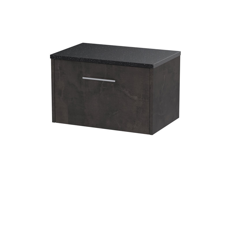 Juno 60cm Single Bathroom Vanity Base Only, Metallic Slate
