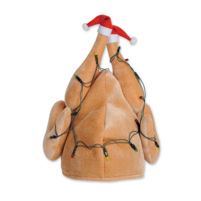 Chapeau de dinde de Noël en peluche