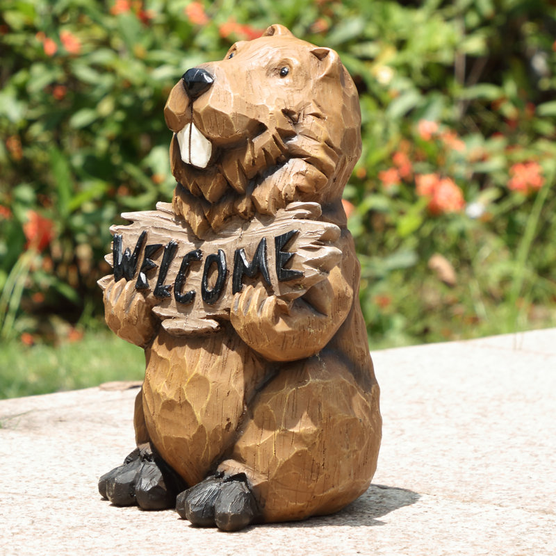 Animals Weather Resistant Water Resistant UV Resistant Polyresin Garden Statue
