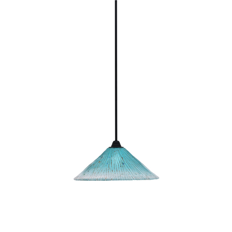 Luminaire suspendu Paramount, H 7,5 po x l 16 po, Bleu