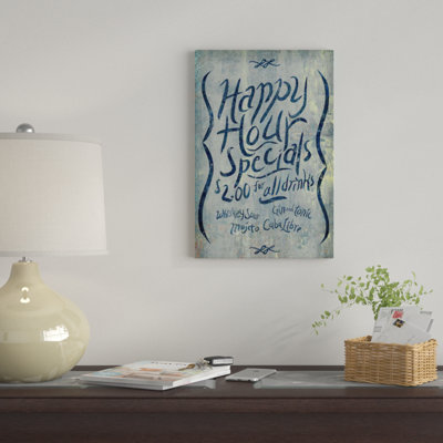 «Happy Hour Blue» par PI Studio - Estampe numérique sur toile tendue avec châssis