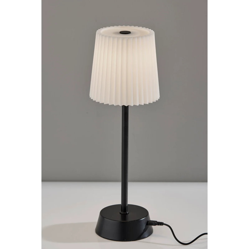 Lampe de table DEL sans fil à intensité variable Nalanni, Noir mat