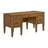 Hanoverton Half Pedestal Desk with Power/USB in Brown Oak