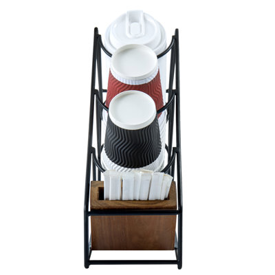 Metal Wire Coffee Bar Cup Organizer