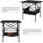 Square Stainless Steel Foldable Outdoor Camping Table , 27.55 " W 27.55 " D