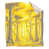 Jaune vif et gris clair